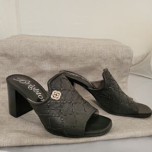 Brighton Black Slide Sandals